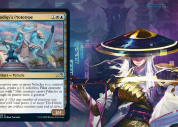 Kad “Prodigy’s Prototype” membawa elemen mecha ke MtG Kamigawa: Neon Dynasty