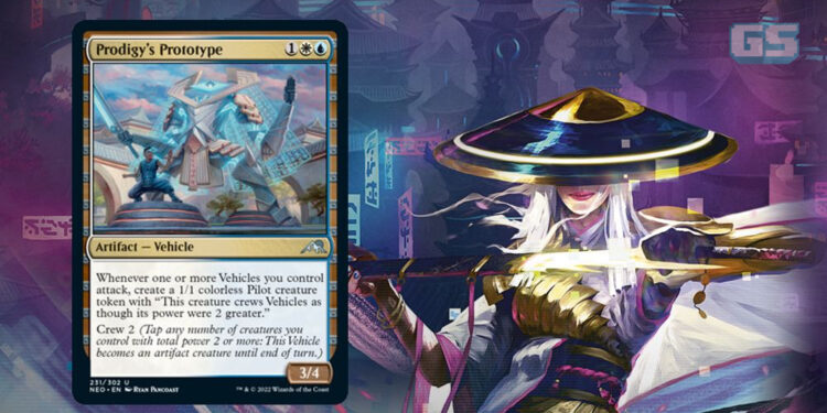 Kad “Prodigy’s Prototype” membawa elemen mecha ke MtG Kamigawa: Neon Dynasty