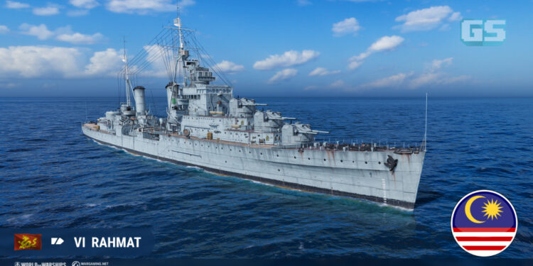 World of Warships lancar kruiser Pan-Asia termasuk KD Rahmat dari Malaysia