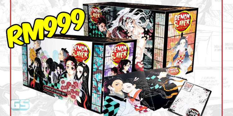 Baca saga penuh Tanjiro melalui Demon Slayer Complete Box Set, bernilai RM999