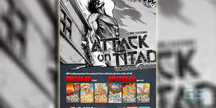 Nak kumpul manga Attack on Titan? Boleh dapatkan manga Edisi Colossal di Impulse Gaming!