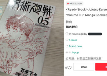 Reseller menjual booklet Jujutsu Kaisen 0.5 dengan harga mahal, ramai tidak puas hati!