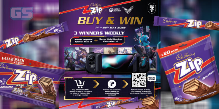 Cadbury Zip kolaborasi bersama Mobile Legends – Banyak hadiah menanti seperti Skin, Diamond & Controller!
