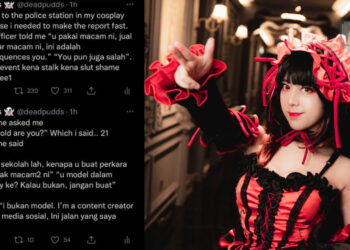 “Awak pun salah” – Cosplayer AnimeFest kena stalk, polis salahkan pakaian!