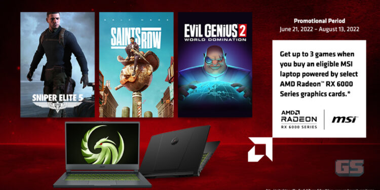 Dapatkan 3 game PERCUMA dengan membeli laptop MSI yang dikuasakan oleh AMD Radeon!