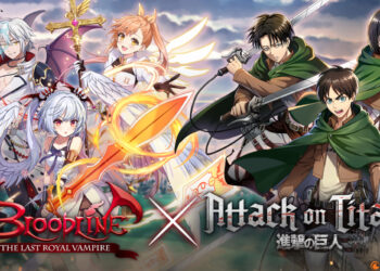 Game Bloodline: The Last Royal Vampire berkolaborasi dengan Attack on Titan !