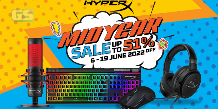 HyperX mulakan promosi pertengahan tahun! Sehingga 51% diskaun ditawarkan!