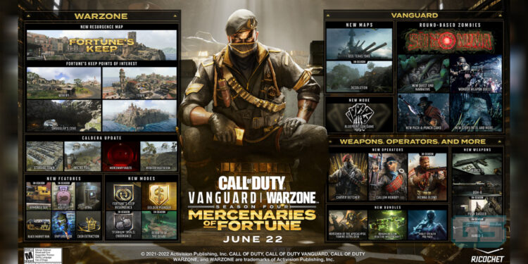Call of Duty: Warzone dan Vanguard Season 4 akan hadir pada 22 Jun 2022!