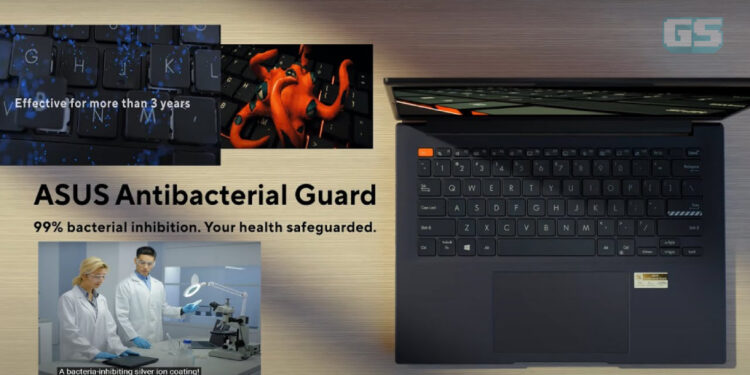 Teknologi Antibacterial Guard ditambah ke produk laptop ASUS, bunuh 99% kuman & tahan lebih 3 tahun
