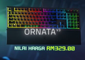 Keyboard gaming Razer Ornata V3 boleh didapati di Malaysia pada harga RM329