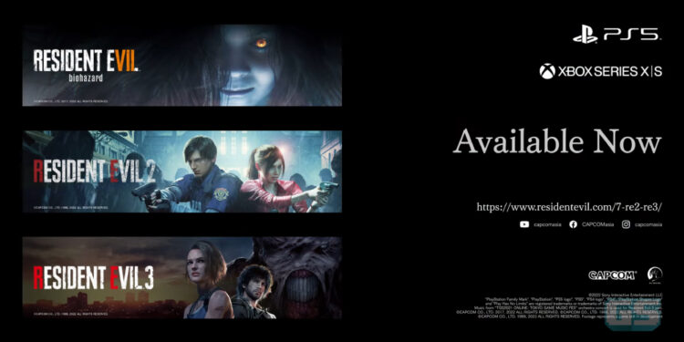 Resident Evil 2, Resident Evil 3 & Resident Evil 7 kini tersedia di PS5 dan Xbox Series