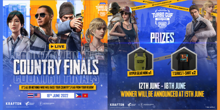 Tonton vivo X PUBG Mobile Turbo Cup Challenge Final pada 18 Jun & menang pelbagai hadiah menarik