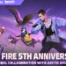 Garena jemput Justin Bieber untuk meraikan sambutan ulang tahun ke-5 Free Fire