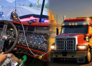 Seorang streamer buat setup lori semata untuk bermain Truck Simulator