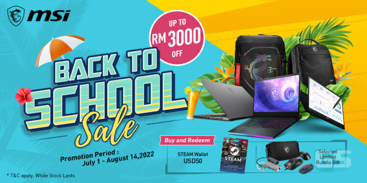 Promosi baru! MSI Back to School Sale kini berlangsung dengan harga hebat!