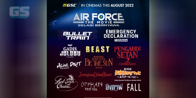 Filem-filem gempak yang akan keluar di GSC Malaysia pada bulan Ogos 2022!