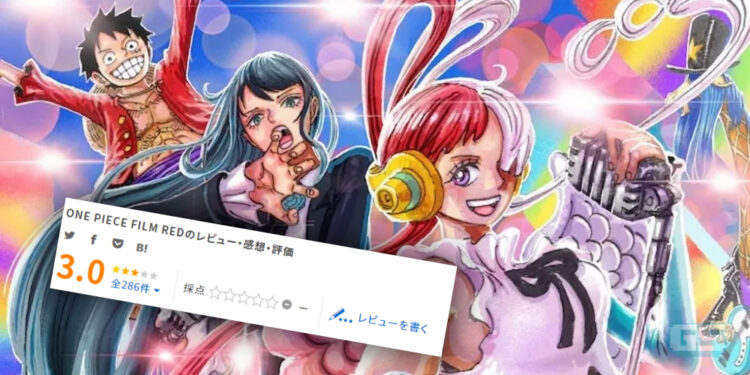 One Piece FILM RED terlampau muzikal, peminat beri rating rendah