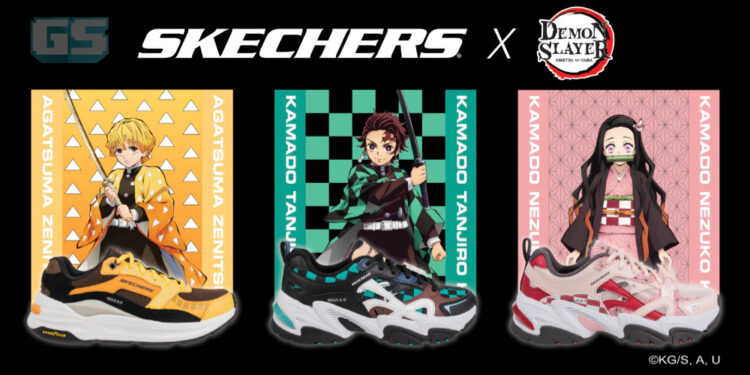 Skechers Berkolaborasi Dengan Demon Slayer! Kasut Direka Khas Seperti Tanjiro, Nezuko dan Zenitsu!