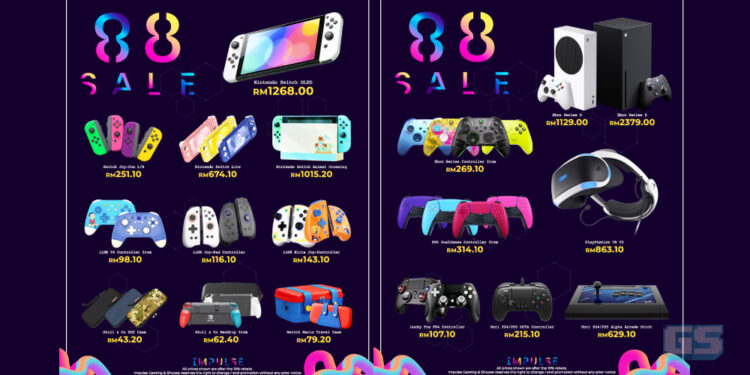 Impulse Gaming mengumumkan 8.8 SALE! Game best pada harga murah