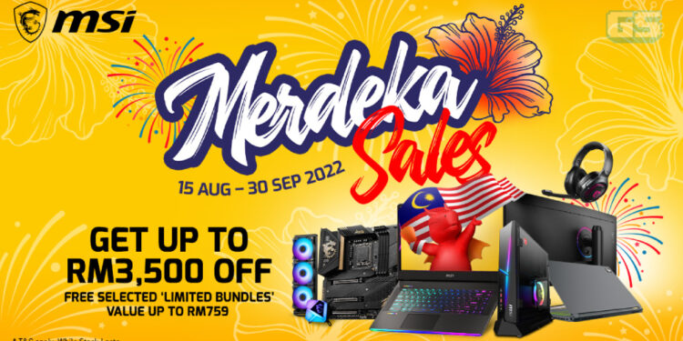 Nikmati diskaun hingga RM3500 semasa MSI Merdeka Sales 2022!
