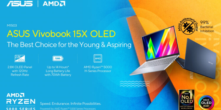 ASUS umum Vivobook 15X OLED (CPU AMD Ryzen 5000), harga bermula RM 3,299