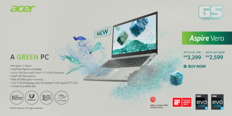 Acer Aspire Vero — Laptop Mesra Alam Tersedia di Malaysia! Harga Bermula RM 2599!