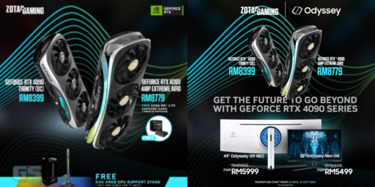 Zotac GeForce RTX 4090 kini tersedia di Malaysia, harga bermula pada RM 8399!