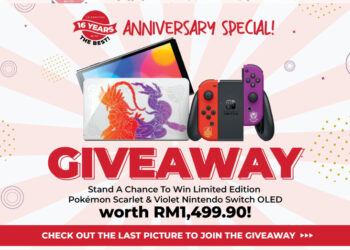 Gamers Hideout Giveaway – Menangi Switch OLED edisi Pokemon Scarlet/Violet, diskaun untuk game