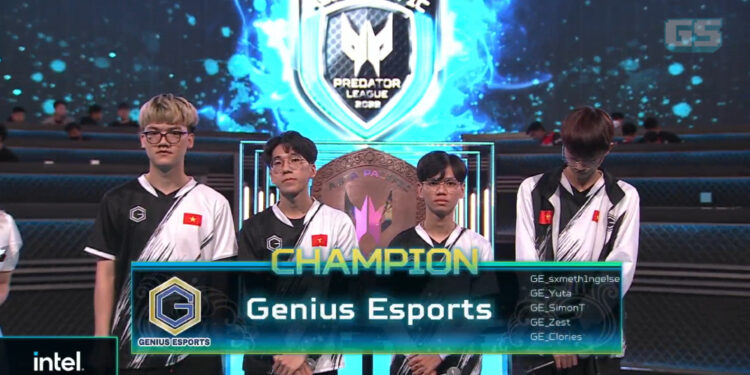 Genius Esports muncul juara dalam Predator League Asia Pacific 2022 PUBG!