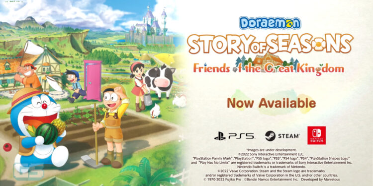 Doraemon Story of Seasons: Friends of the Great Kingdom kini ada di Switch, PS5 & PC STEAM!