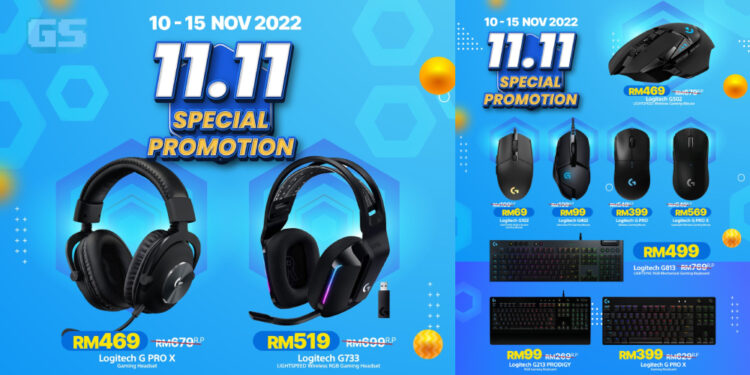 Promosi istimewa M4G 11.11 kembali – Diskaun untuk peralatan gaming Logitech!