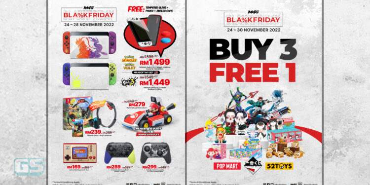 M4G umum promosi Black Friday! Dapatkan game, konsol & figura pada harga diskaun!
