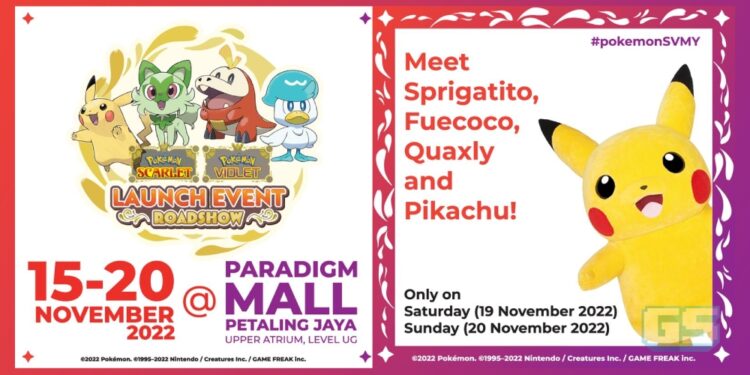 Jom Meriahkan Pelancaran Pokémon Scarlet & Violet di Paradigm Mall, PJ! Boleh Jumpa Pikachu Tau!
