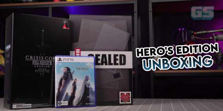 [Unboxing] Crisis Core: Final Fantasy 7 Reunion Hero Edition — Ada Figura, Artbook dan Surat Aerith!