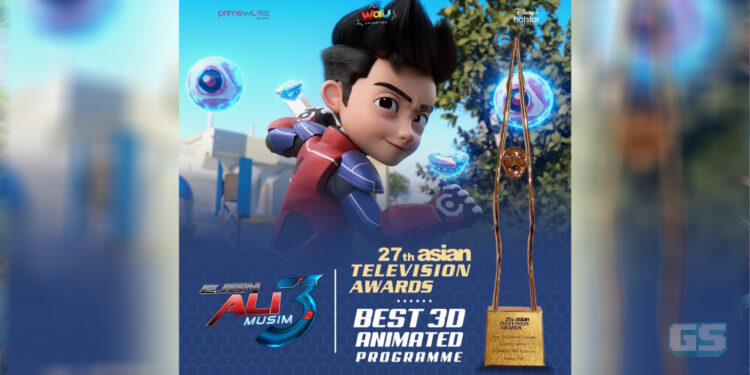 Ejen Ali menang Best 3D Animated Programme di Asian TV Award 2022!