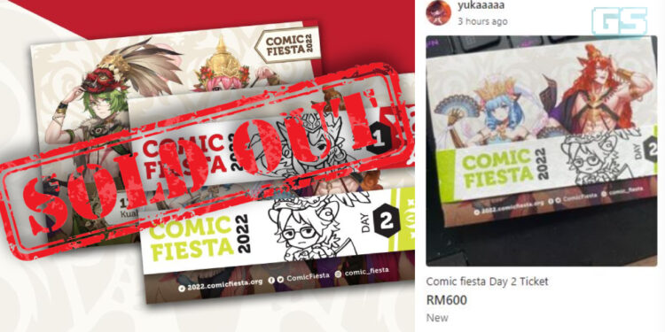 Tiket Comic Fiesta 2022 sold out, scalper jual tiket sehari hingga RM600!
