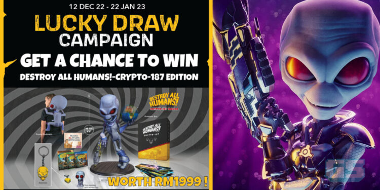 Menangi Edisi Khas Destroy All Humans Bernilai RM 1999 Dengan Kempen “New Year Lucky Draw” THQ Nordic!