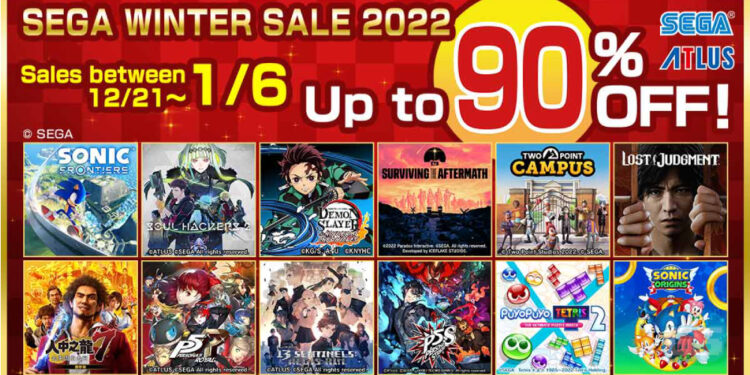 SEGA Winter Sale 2022 kini bermula di PS Store! Diskaun hingga 90% untuk game besar!