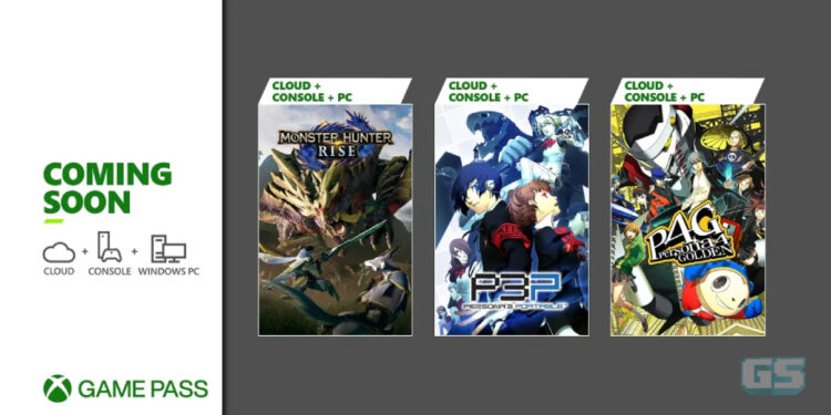 Xbox Game Pass tambah Persona 3 Portable, Persona 4 Golden & Monster Hunter Rise untuk Januari ini!