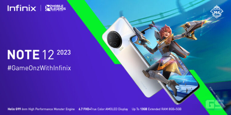 Infinix Malaysia mengumumkan NOTE 12 2023 dalam pakej MLBB Light Chaser Beatrix M4, harga mula RM799!