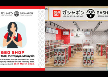 Gashapon Bandai Official Shop Hadir ke Malaysia! Rasmi Dibuka Mac Ini! [UPDATE]