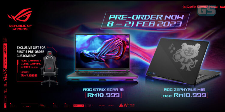 ASUS ROG umum laptop gaming baharu ROG Strix SCAR & Strix G bagi tahun 2023! Pre-order sekarang!