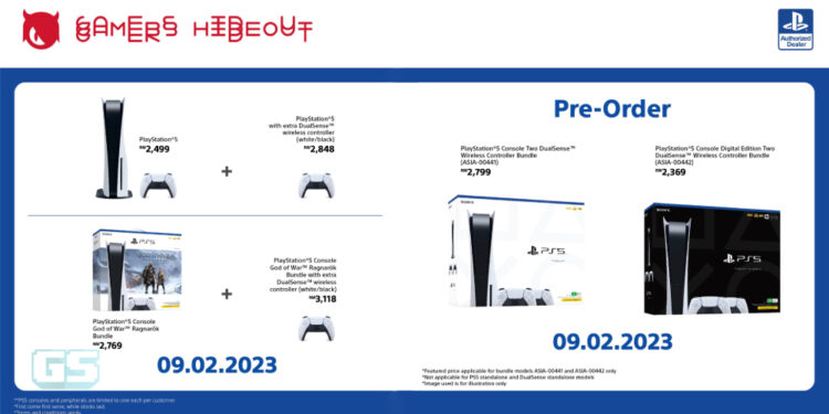 Gamers Hideout buka pre-order untuk 6 jenis bundle PS5! Pesan hari ini untuk dapat 1 unit!