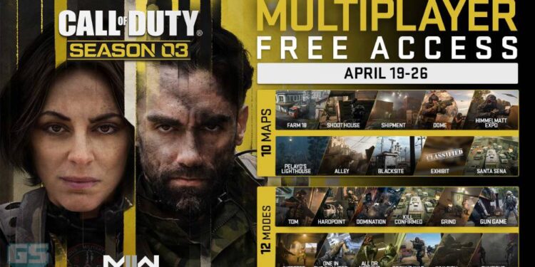 Bermula 19 sehingga 26 April, Modern Warfare 2 akan diberikan akses percuma!