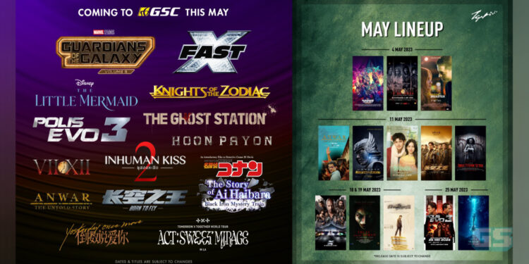 Senarai filem hebat bakal tiba di GSC & TGV Malaysia pada bulan Mei 2023!