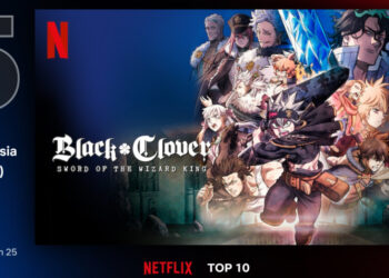 Black Clover: Sword of the Wizard King duduk di carta Top 5 Netflix Malaysia!