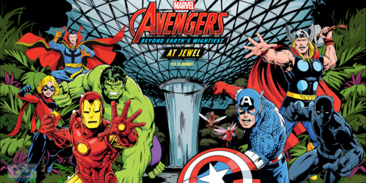 Avengers berkumpul di Jewel Changi Airport dalam pameran 3D realistik interaktif!