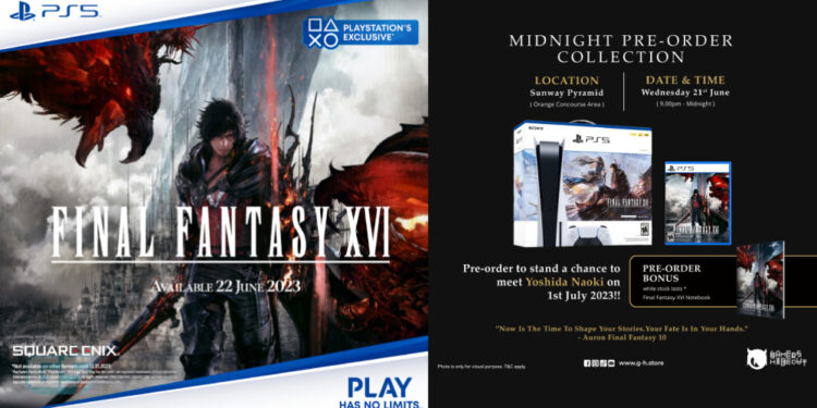 Gamers Hideout umum acara ‘Final Fantasy XVI Midnight Collection’ di Sunway Pyramid @ 21 Jun!