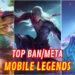 Hero paling Ban/Meta di Rank Mobile Legends Musim 28 – Data Mythical Glory