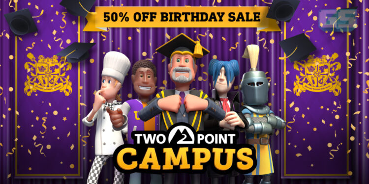 Two Point Campus Percuma Sepanjang Hujung Minggu! Diskaun 50% di Steam, PS dan Xbox!